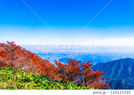 御在所岳 山上公園の紅葉と眺望 120125385
