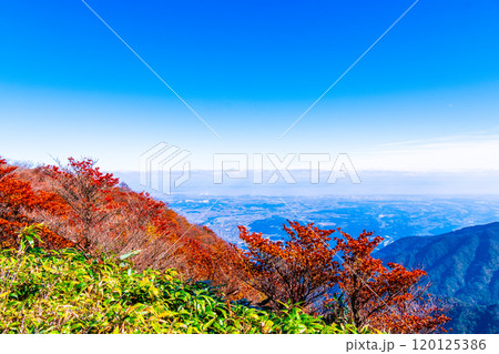 御在所岳 山上公園の紅葉と眺望 御在所岳 山上公園の紅葉と眺望 120125386