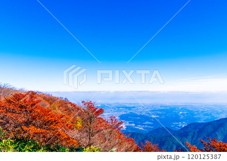 御在所岳 山上公園の紅葉と眺望 120125387