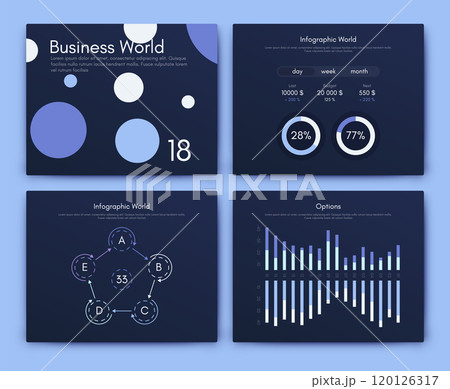 Vector graphics infographics with mobile phone. Template for creating mobile applications, workflow layout, diagram, banner, web design, business reports 120126317