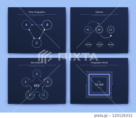 Vector graphics infographics with mobile phone. Template for creating mobile applications, workflow layout, diagram, banner, web design, business reports 120126332