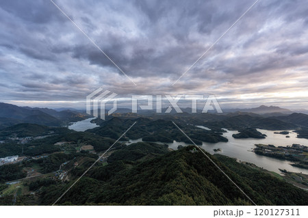 Cheongpyeong Lake Cable Car View Cheongpyeong Lake Cable Car View 120127311
