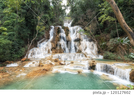 Kuang Si Waterfalls Turquoise Water Pools Kuang Si Waterfalls Turquoise Water Pools 120127602