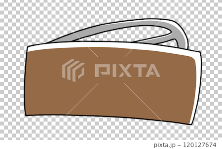 ゆるめシンプルなバレッタ　ベタ塗り 120127674