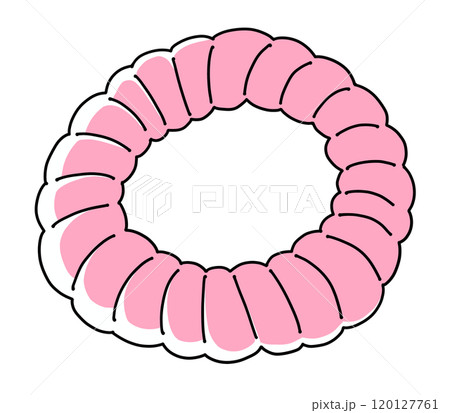 ゆるめシンプルなスプリングゴム ベタ塗り ゆるめシンプルなスプリングゴム ベタ塗り 120127761