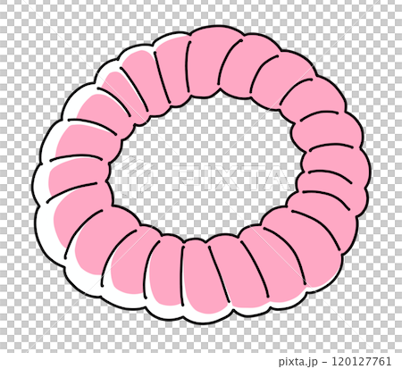 ゆるめシンプルなスプリングゴム ベタ塗り ゆるめシンプルなスプリングゴム ベタ塗り 120127761