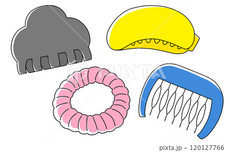 ゆるめシンプルヘアクリップセット ベタ塗り ゆるめシンプルヘアクリップセット ベタ塗り 120127766