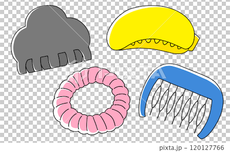 ゆるめシンプルヘアクリップセット ベタ塗り ゆるめシンプルヘアクリップセット ベタ塗り 120127766