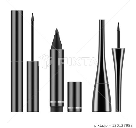 Black liquid eyeliners and pencil. 120127988