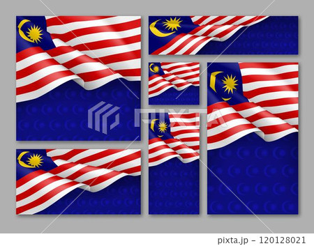 Malaysian patriotic festive banners set 120128021
