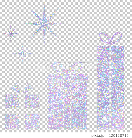 プレゼント_ラメグリッター_シルバー 120128713