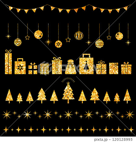 クリスマスの装飾_ラメグリッター 120128993