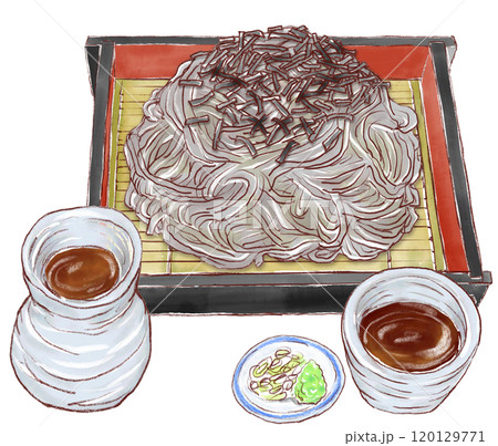 ザル蕎麦_蕎麦つゆ有り 120129771