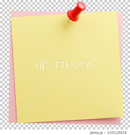 3D背景資料_thumbtack_paper_yellow 3D背景資料_thumbtack_paper_yellow 120129816