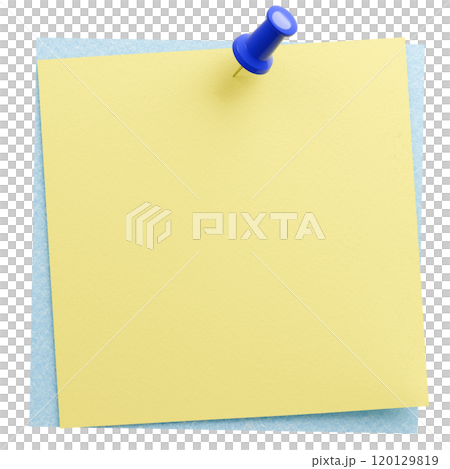 3D背景資料_thumbtack_paper_yellow 3D背景資料_thumbtack_paper_yellow 120129819