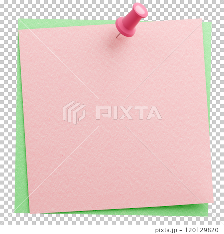 3D background material_thumbtack_paper_pink 120129820