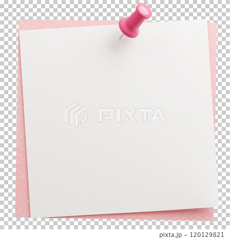 3D background material_thumbtack_paper_pink 120129821
