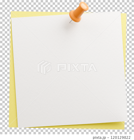 3D background material_thumbtack_paper_yellow 120129822