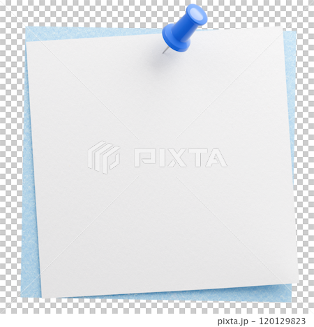3D background material_thumbtack_paper_light blue 120129823
