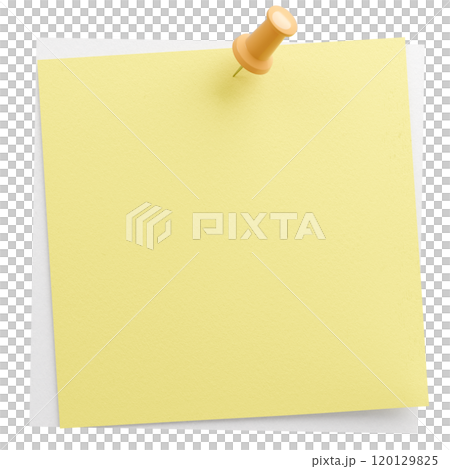 3D background material_thumbtack_paper_yellow 120129825
