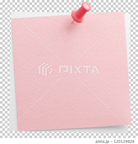 3D background material_thumbtack_paper_pink 120129826