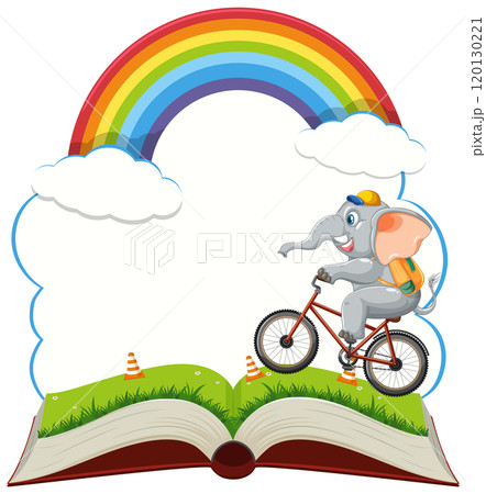 Elephant's Adventure on a Bicycle 120130221