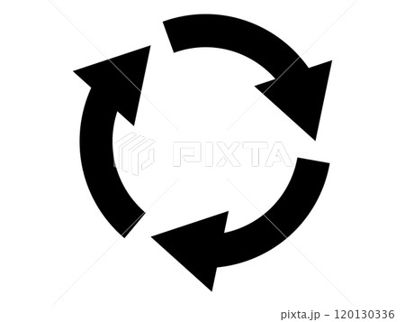 回転矢印(リサイクルマーク) 回転矢印(リサイクルマーク) 120130336