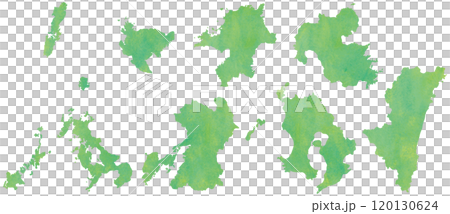 Kyushu region prefecture illustration set Kyushu region prefecture illustration set 120130624