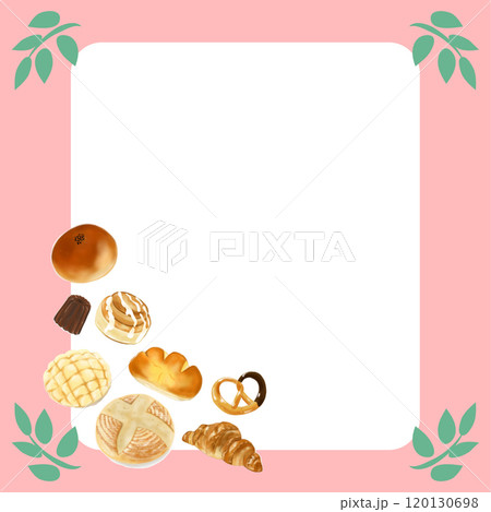 広告に使えるリアルなパンのフレーム 120130698