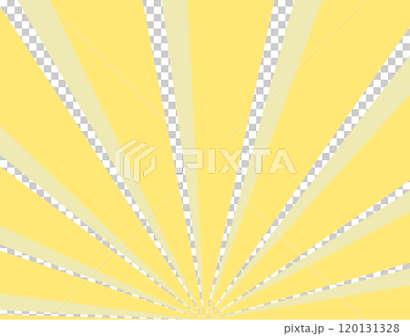 パステルカラーの集中線　効果線　漫画効果　2 120131328