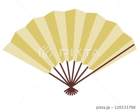 シンプルな扇子のイラスト素材 120131798