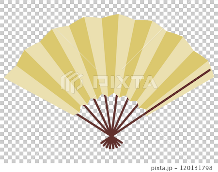 シンプルな扇子のイラスト素材 120131798