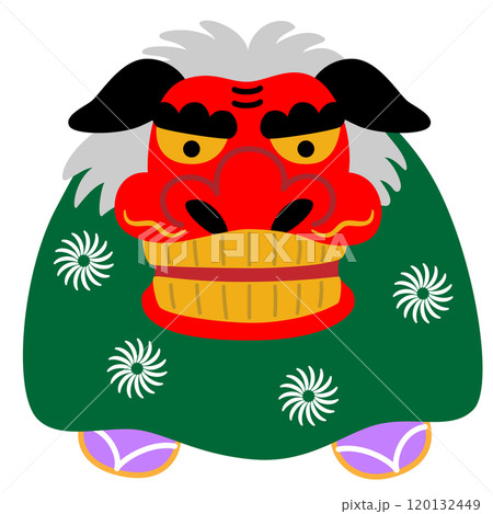 日本のお正月、伝統芸能、獅子舞 日本のお正月、伝統芸能、獅子舞 120132449