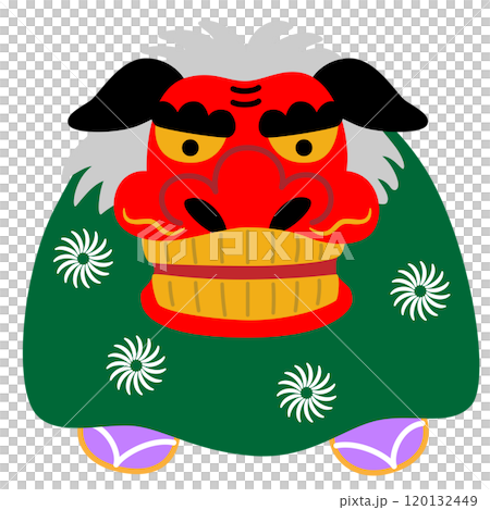 日本のお正月、伝統芸能、獅子舞 日本のお正月、伝統芸能、獅子舞 120132449