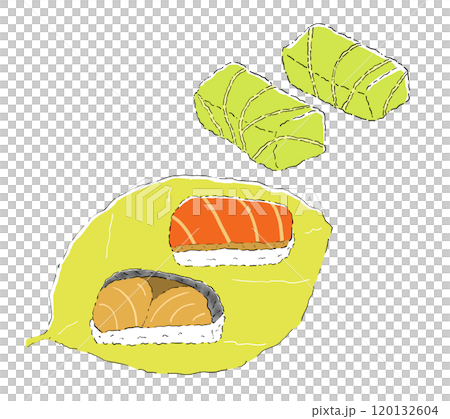 柿の葉ずし イラスト 柿の葉ずし イラスト 120132604