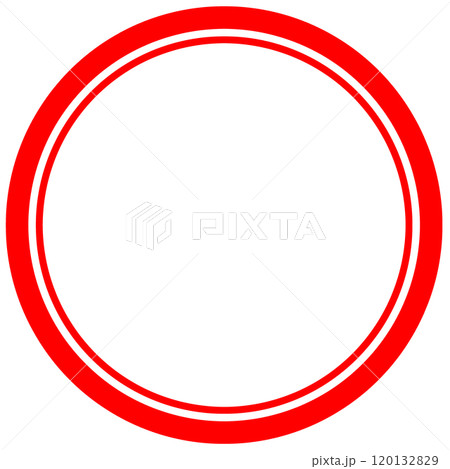 ハンコ・スタンプの無地の土台イラスト。 120132829