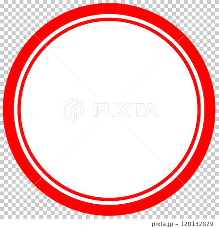 ハンコ・スタンプの無地の土台イラスト。 120132829