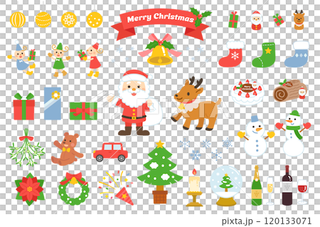 可愛的聖誕插畫素材集 可愛的聖誕插畫素材集 120133071