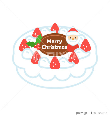 クリスマスケーキのイラスト クリスマスケーキのイラスト 120133082