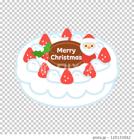 クリスマスケーキのイラスト クリスマスケーキのイラスト 120133082