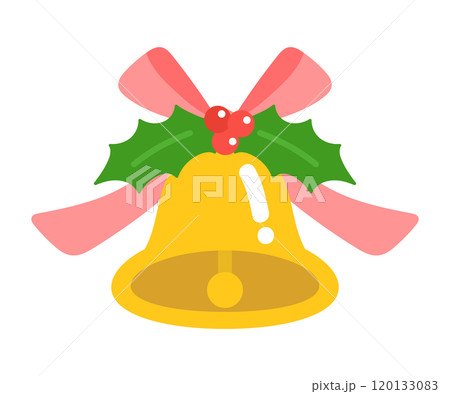 クリスマスのベルのイラスト クリスマスのベルのイラスト 120133083