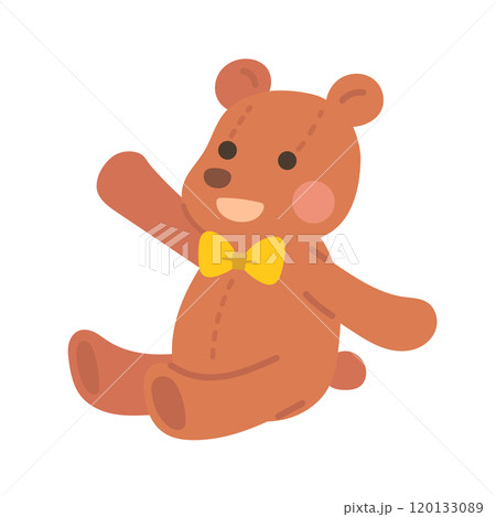 テディベアのイラスト　クマのぬいぐるみ 120133089