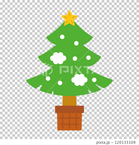 Christmas tree illustration 120133109