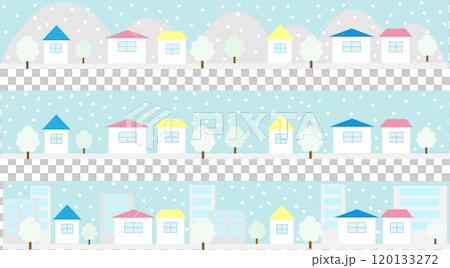 Cityscape illustration set_winter 120133272
