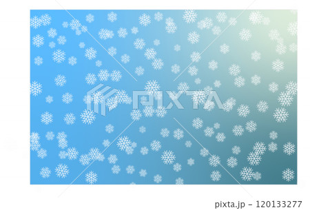 雪の結晶のグラデーション背景 120133277