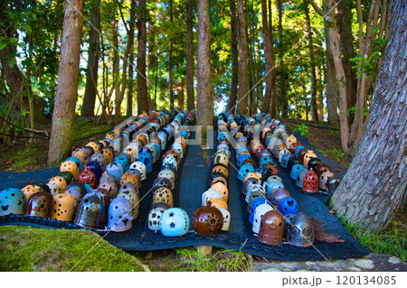 カラフル陶キャンドル・越前陶芸村の秋 120134085