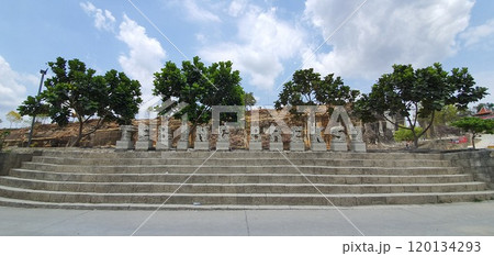 Breksi Cliff Tourist Attraction in Yogyakarta, Central Java, Indonesia 120134293