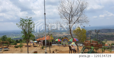 Natural scenery of tourist attractions in Yogyakarta Indonesia 120134729