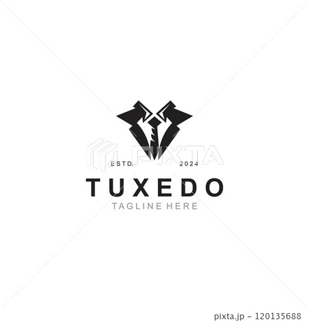 Tuxedo Suit Gentleman logo Fashion Tailor Clothes Vintage Classic design template Tuxedo Suit Gentleman logo Fashion Tailor Clothes Vintage Classic design template 120135688