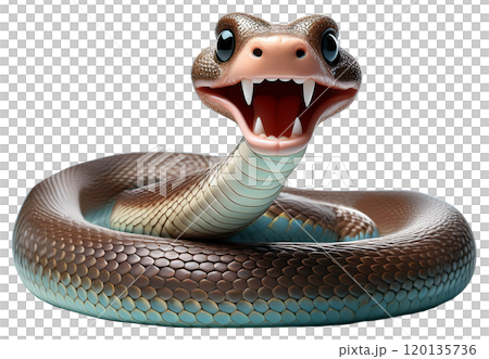 可愛的蛇玩具/人物（剪紙） 120135736